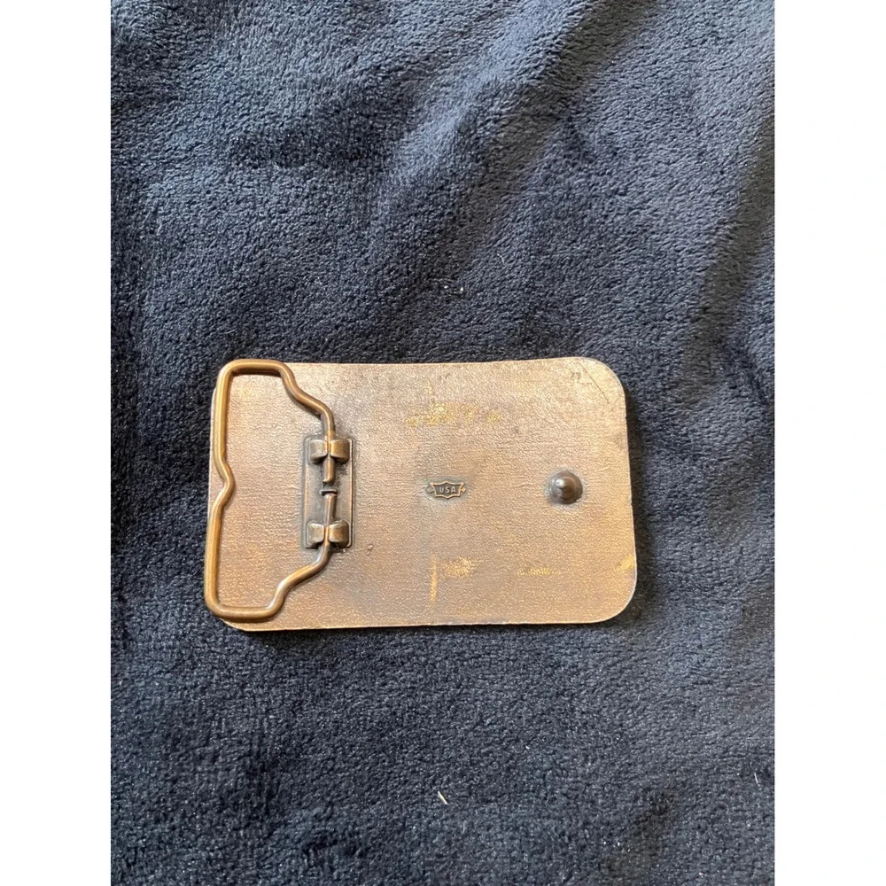 Makita Belt Buckle Mens OS Bronze Vintage Power Tools Logo USA Made